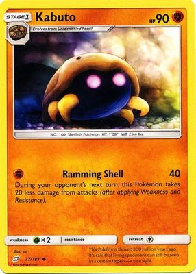 Kabuto - 77/181 - Uncommon Sun &amp; Moon: Team Up Singles