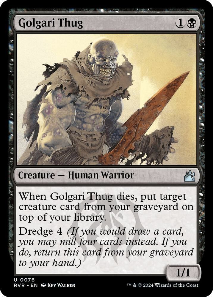 Golgari Thug - Ravnica Remastered (RVR) Ravnica Remastered Foil