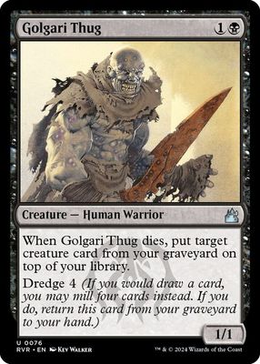 Golgari Thug - Ravnica Remastered (RVR) Ravnica Remastered Foil