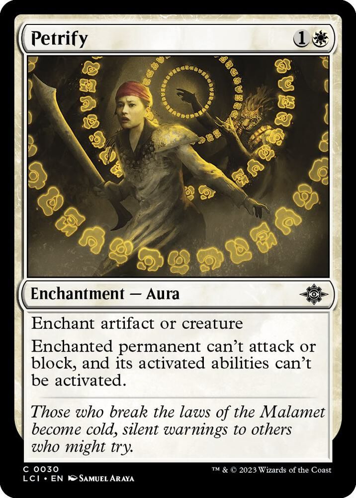 Petrify - The Lost Caverns of Ixalan (LCI) The Lost Caverns of Ixalan Foil
