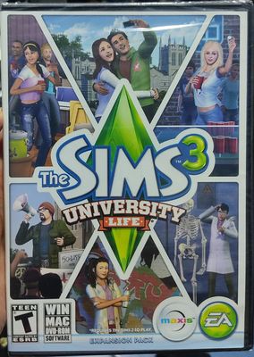 BA10 The Sims 3 University Life PC Game Nuevo Sellado
