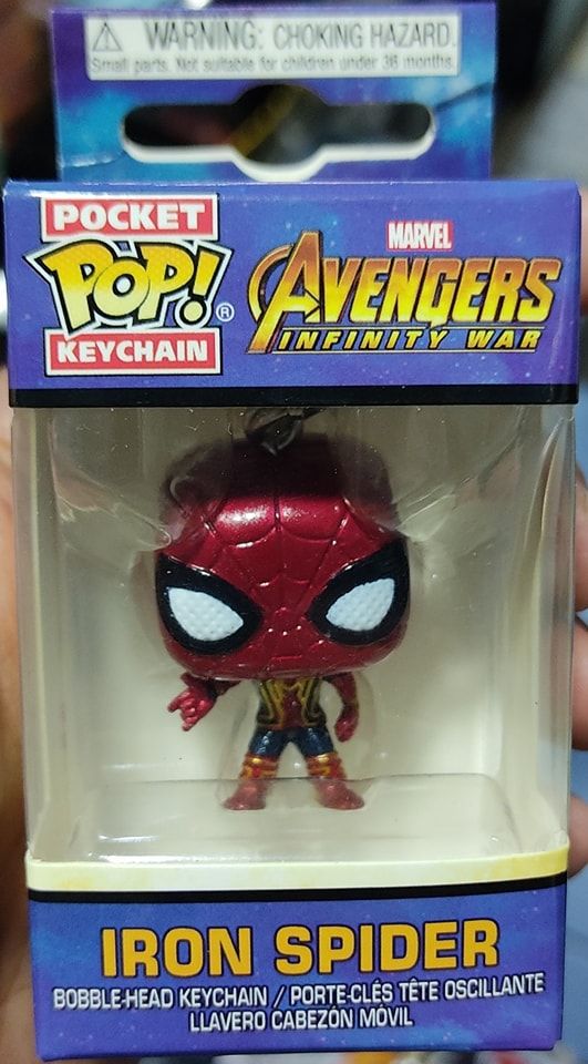 SJ Iron Spider Figura Pocket Pop Keychain