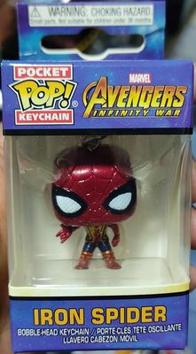 SJ Iron Spider Figura Pocket Pop Keychain