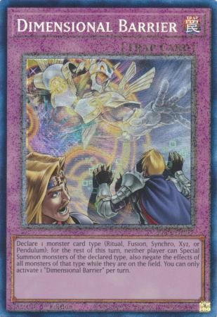 SJ Dimensional Barrier - RA01-EN072 - Prismatic Collector&#39;s Rare
25th Anniversary Rarity Collection Singles