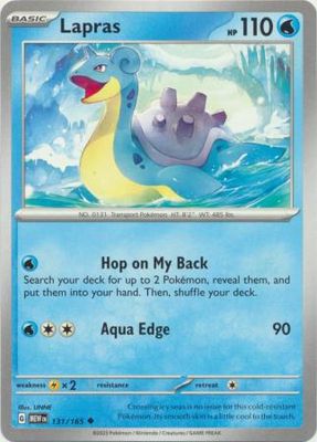 Lapras - 131/165 - Uncommon Scarlet &amp; Violet 151 Singles