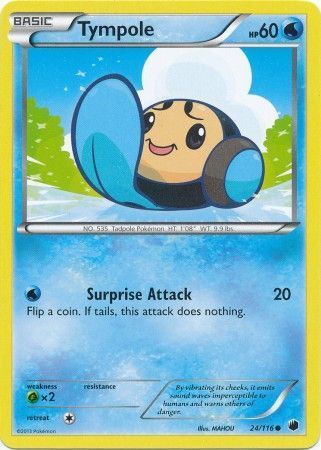 Tympole - 24/116 - Common
Black &amp; White 9: Plasma Freeze Singles