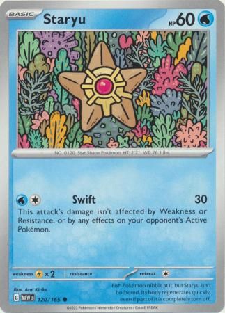 Staryu - 120/165 - Common
Scarlet &amp; Violet 151 Singles