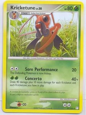 Kricketune - 27/123 - Rare Diamond &amp; Pearl: Mysterious Treasures Singles
