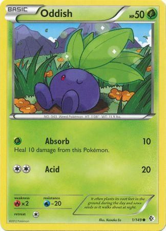 Oddish - 1/149 - Common Black &amp; White 7: Boundaries Crossed Singles