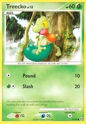Treecko - 79/99 - Common
Platinum: Arceus Singles