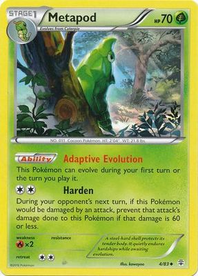 Metapod - 4/83 - Uncommon
Generations Singles