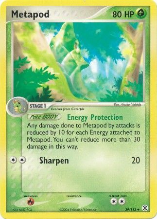 Metapod - 39/112 - Uncommon
Ex Fire Red &amp; Leaf Green Singles