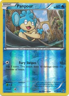 Panpour - 41/162 - Common Reverse Holo
XY: Breakthrough Reverse Holo Singles