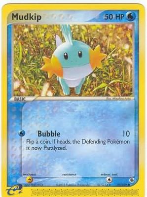 Mudkip - 59/109 - Common
Ex Ruby &amp; Sapphire Singles