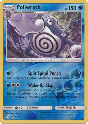 Poliwrath - 32/149 - Rare Reverse Holo
Sun &amp; Moon (Base Set) Reverse Holo Singles