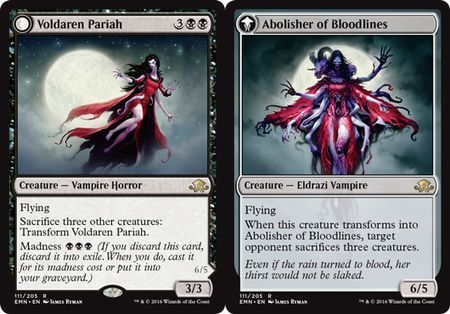 Voldaren Pariah | Abolisher of Bloodlines 111/205 Eldritch Moon Singles  (Coreano)