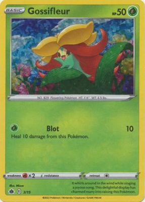 Gossifleur - 3/15 - 2022 McDonald&#39;s Holo Promo Pokemon McDonald&#39;s Promos