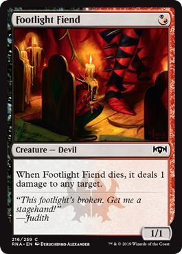 Footlight Fiend 216/259- Ravnica Allegiance Singles