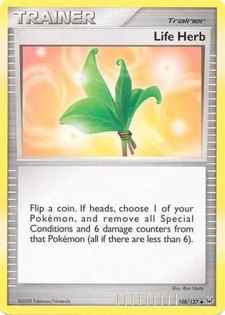 Life Herb - 108/127 - Uncommon Platinum (Base Set) Singles