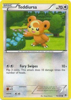 Teddiursa - 75/101 - Common
Black &amp; White 10: Plasma Blast Singles
