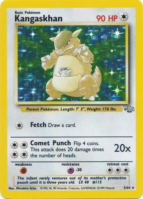 SJ Kangaskhan - 5/64 - Holo Unlimited
Jungle Unlimited Singles