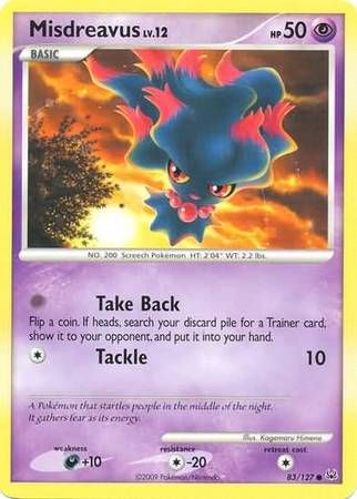 Misdreavus - 83/127 - Common
Platinum (Base Set) Singles