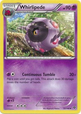 Whirlipede - 52/146 - Uncommon
XY (Base Set) Singles