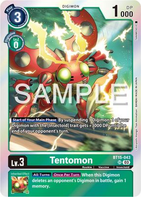 SJ Tentomon - Exceed Apocalypse (BT15)
Exceed Apocalypse Foil