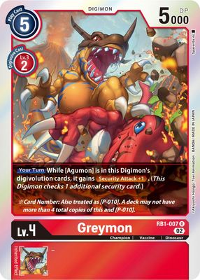 Greymon - Resurgence Booster (RB-01)
Resurgence Booster Foil