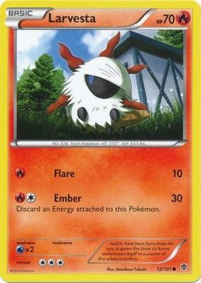 Larvesta - 12/101 - Common
Black &amp; White 10: Plasma Blast Singles