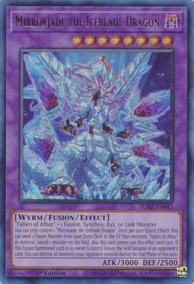 SJ Mirrorjade the Iceblade Dragon - SDAZ-EN041 - Ultra Rare 1st Edition
Structure Deck: Albaz Strike 1st Edition Singles