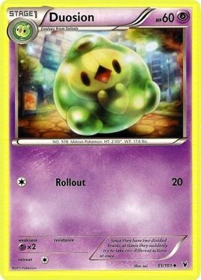 Duosion - 51/101 - Uncommon
Black &amp; White 3: Noble Victories Singles