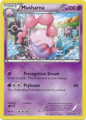 Musharna - 40/101 - Uncommon
Black &amp; White 10: Plasma Blast Singles