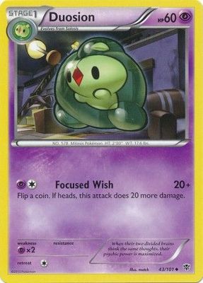 Duosion - 43/101 - Uncommon
Black &amp; White 10: Plasma Blast Singles