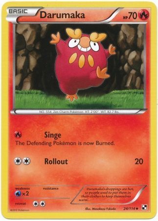 Darumaka - 24/114 - Uncommon
Black &amp; White 1: (Base Set) Singles