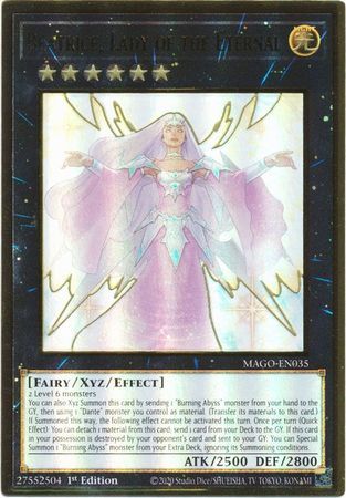 SH Beatrice, Lady of the Eternal - MAGO-EN035 - Premium Gold Rare 1st Edition Maximum Gold 1st Edition Singles