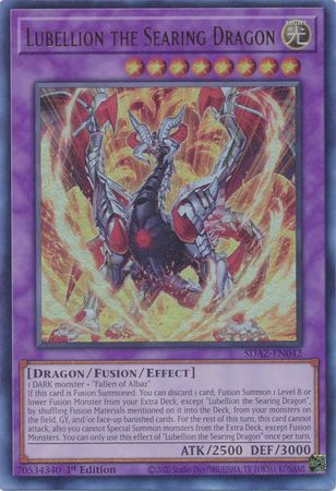 Lubellion the Searing Dragon - SDAZ-EN042 - Ultra Rare 1st Edition Structure Deck: Albaz Strike 1st Edition Singles