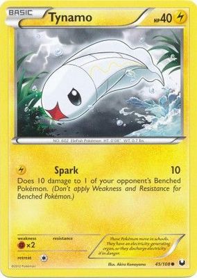 Tynamo - 45/108 - Common
Black &amp; White 5: Dark Explorers Singles