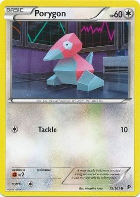 Porygon - 72/101 - Common
Black &amp; White 10: Plasma Blast Singles