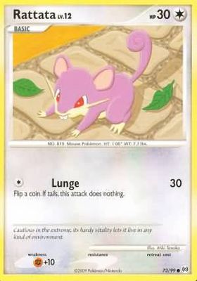 Rattata - 73/99 - Common Platinum: Arceus Singles