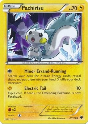 Pachirisu - 37/116 - Common
Black &amp; White 9: Plasma Freeze Singles