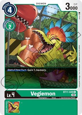 Vegiemon - Dimensional Phase (BT11)
Dimensional Phase