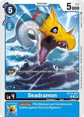 Seadramon - Exceed Apocalypse (BT15) Exceed Apocalypse