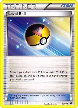 Level Ball - 89/99 - Uncommon Black &amp; White 4: Next Destinies Singles