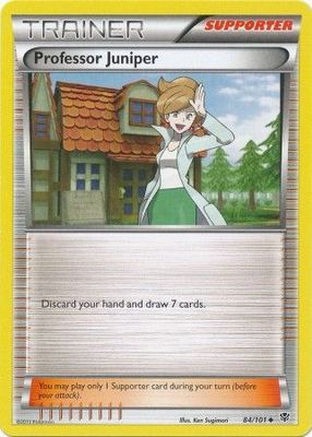 Professor Juniper - 84/101 - Uncommon Black &amp; White 10: Plasma Blast Singles
