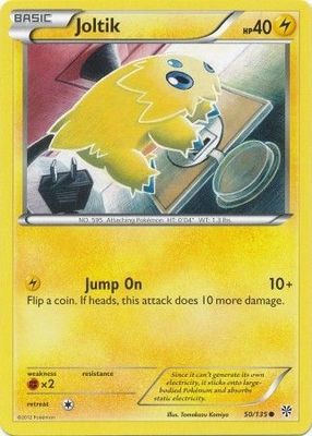 Joltik - 50/135 - Common
Black &amp; White 8: Plasma Storm Singles