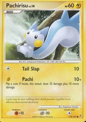 Pachirisu - 118/147 - Common
Platinum: Supreme Victors Singles