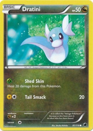 Dratini - 81/116 - Common Black &amp; White 9: Plasma Freeze Singles