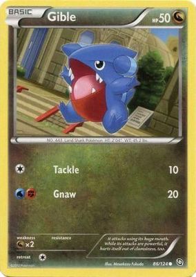 Gible - 86/124 - Common
Black &amp; White 6: Dragons Exalted
