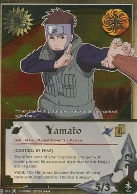SJ Yamato [Control by Fear]- N-655 - Super Rare Naruto: Foretold Prophecy